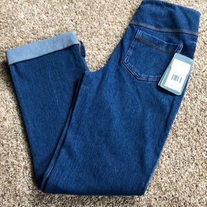 Light denim jeggings
